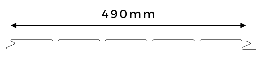 NuClad 490mm profile